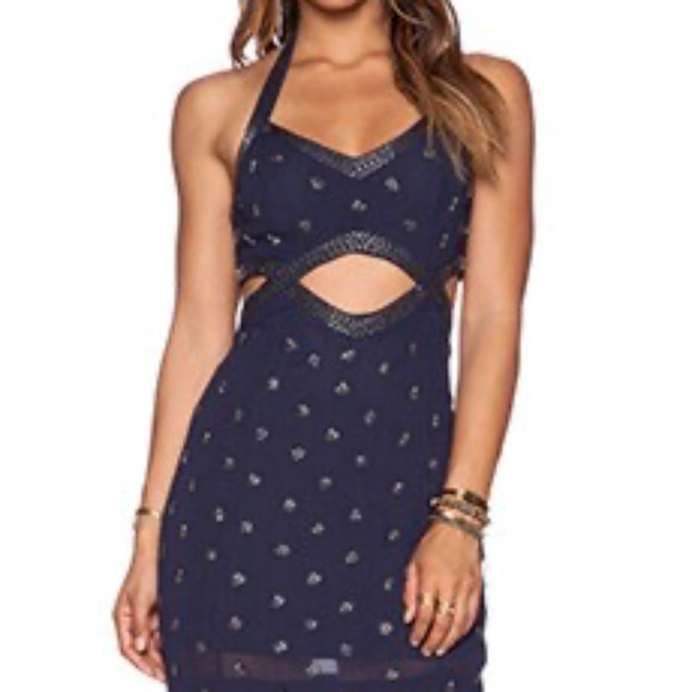 Free people Morning Dew Cut Out Dress in